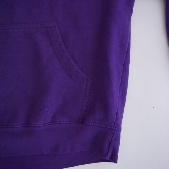 Vintage '90S OVB Purple Embroidered Scranton University Hoodie Sweatshirt Large - Picture 7 of 11